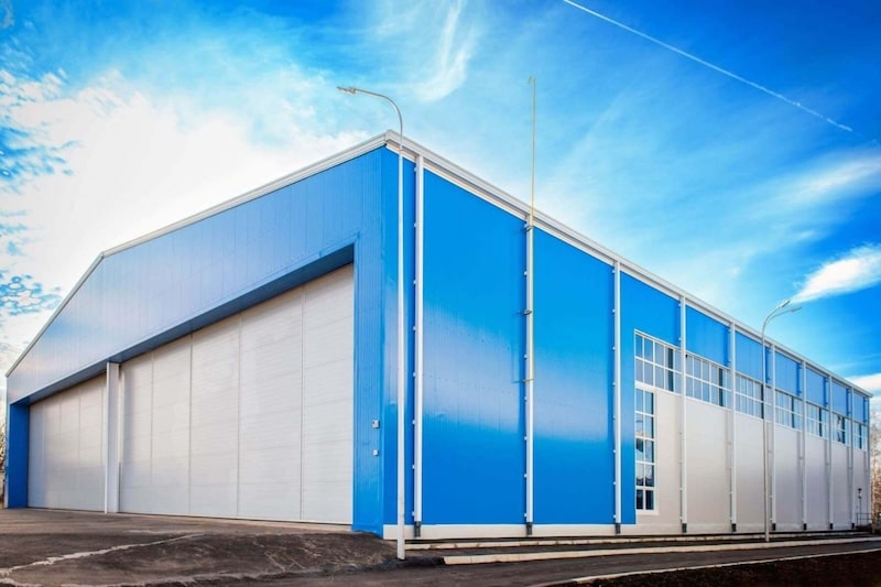 Каркасные прямостеные ангары